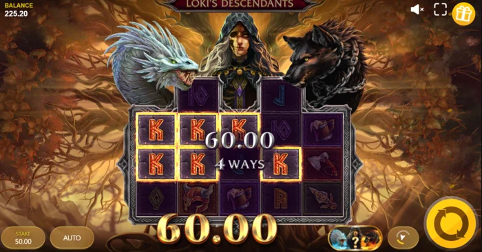 Loki's Descendants - Monster Spins mode in active phase